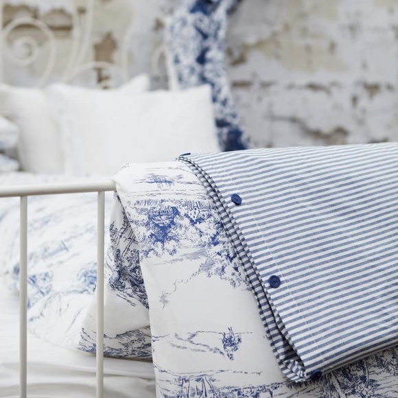 IKEA Emmie Land toile print duvet cover and sham set (4 pieces) - Picture 2 of 4